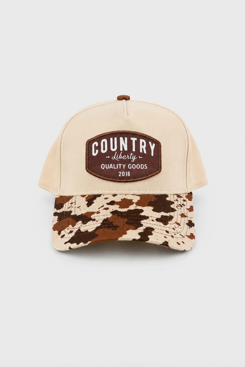 Country Liberty Natural/Cowprint Backroad Hat COUNTRY LIBERTY