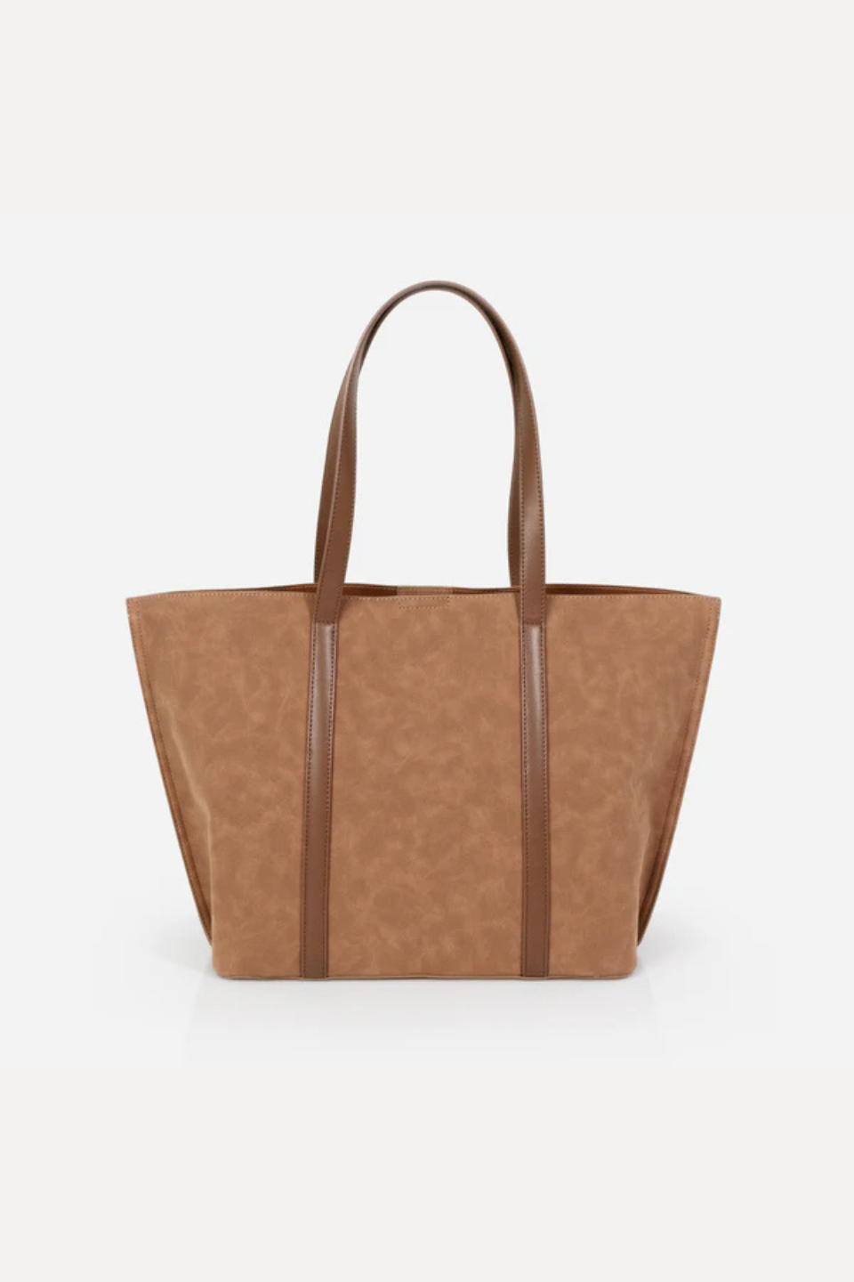 Pale brown suede-effect handbag - Hot Peppers Clothing