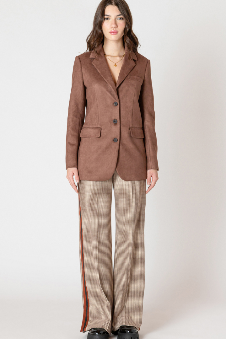 Audrey Faux Suede Blazer