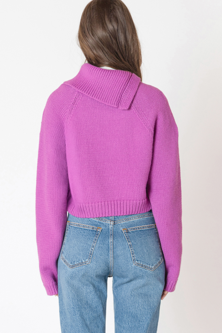 Stacey Asymmetric Neckline Sweater