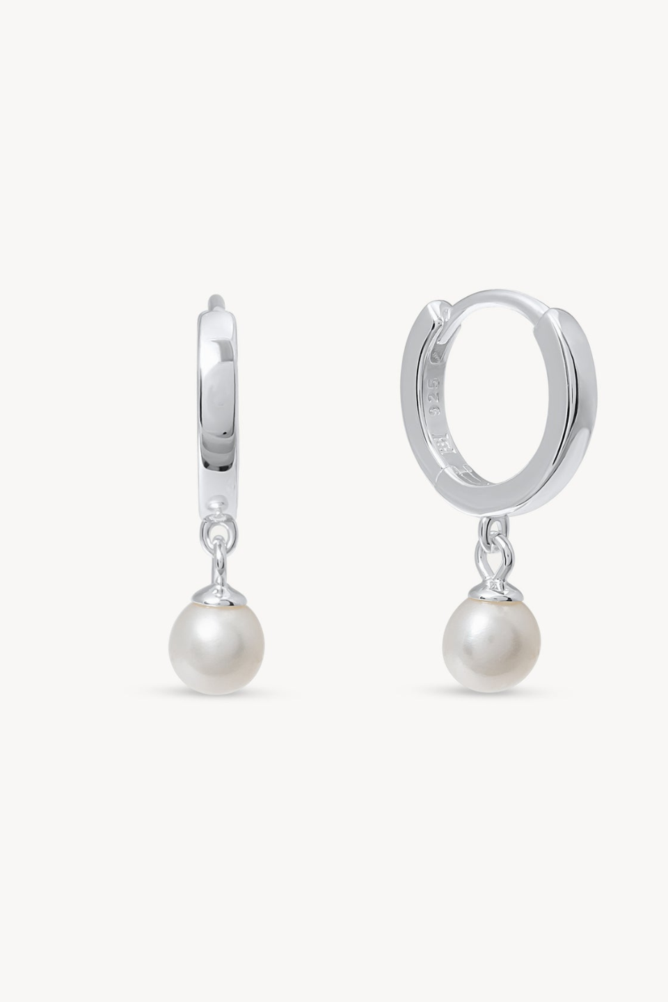 HILLBERG &amp; BERK Pearl Drop Hoops