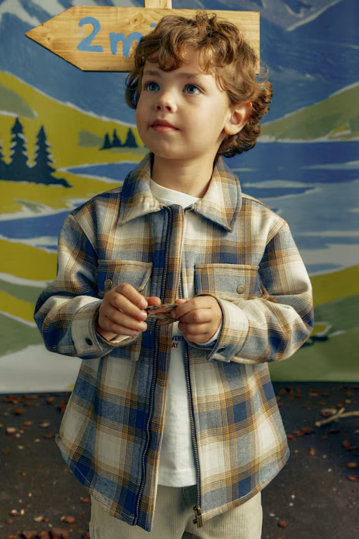 Mayoral Boy Plaid Jacket