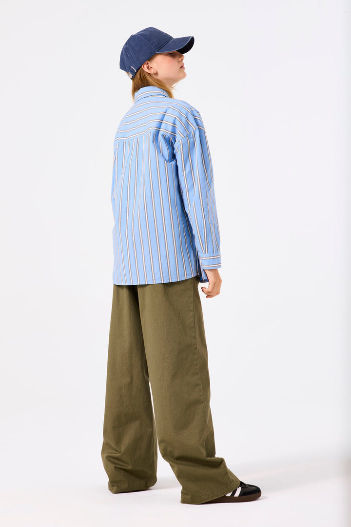 Striped Poplin Blouse