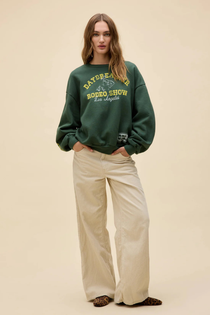 Daydreamer Rodeo Show Oversized Crew Sweatshirt