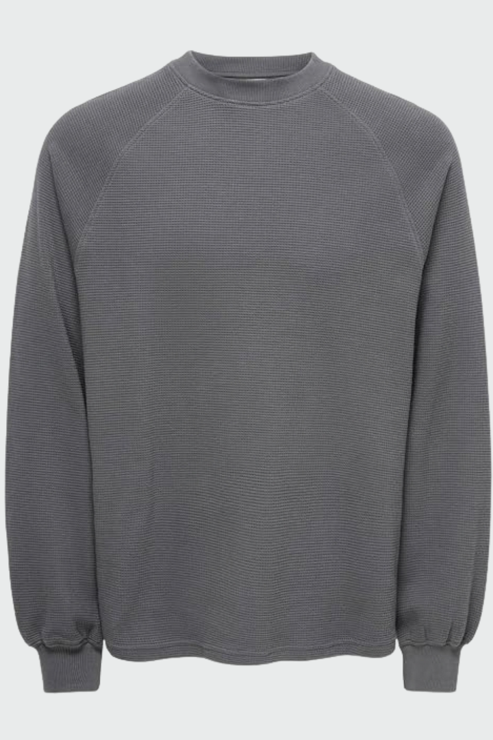 ONLY &amp; SONS Verratti Waffle Long Sleeve