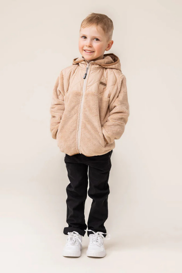 Beige Hooded Jacket