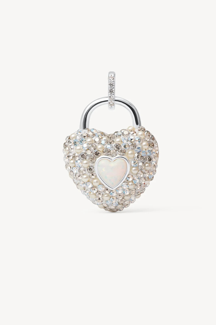 Glitz Sparkle Heart Charm