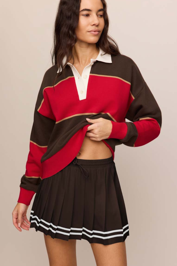 Z Supply Study Break Polo Sweatshirt