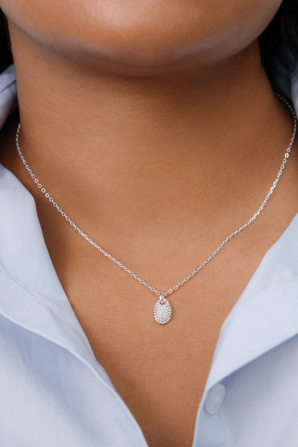 Hillberg &amp; Berk Sparkle Pebble Necklace