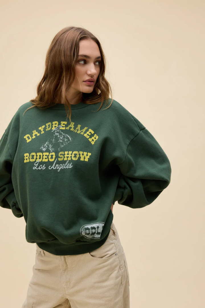 Daydreamer Rodeo Show Oversized Crew Sweatshirt