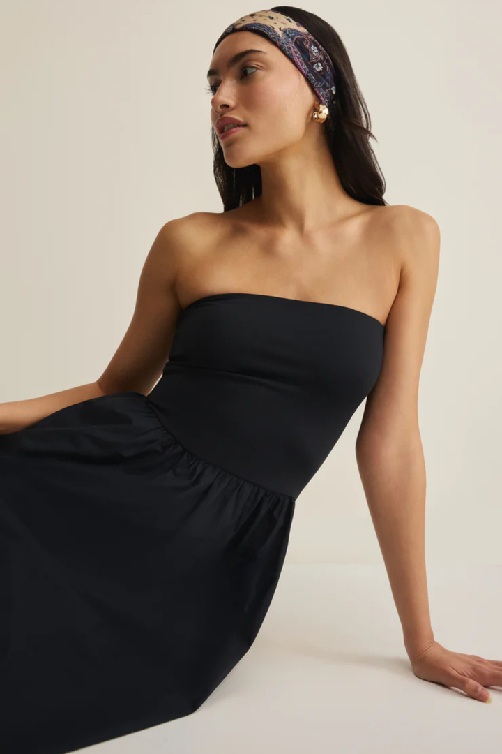 Z Suply Sunsought Strapless Midi Dress Z SUPPLY