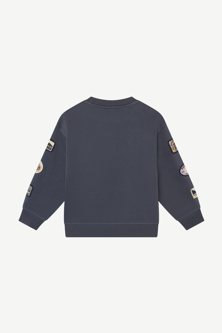 Daily Seven Sweater - Badges - Odyssey Gray