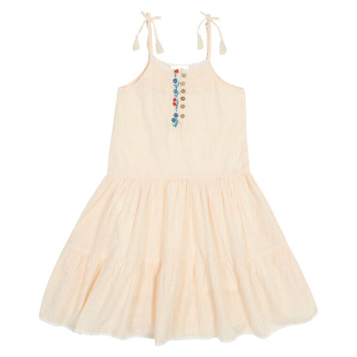 Embroidered Boho Strappy Dress