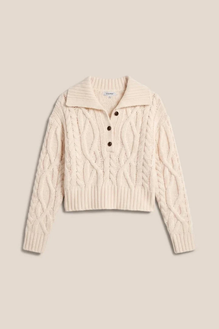 Z Supply Hartwell Cable Knit Sweater