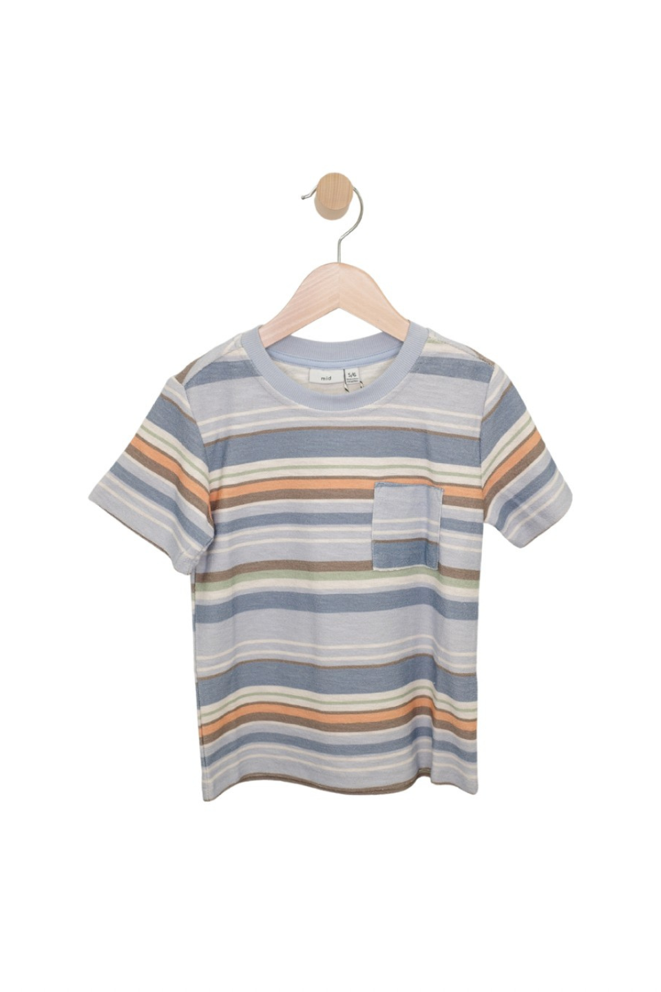 Boys’ Blue Stripe Pocket Shirt - Hot Peppers Clothing