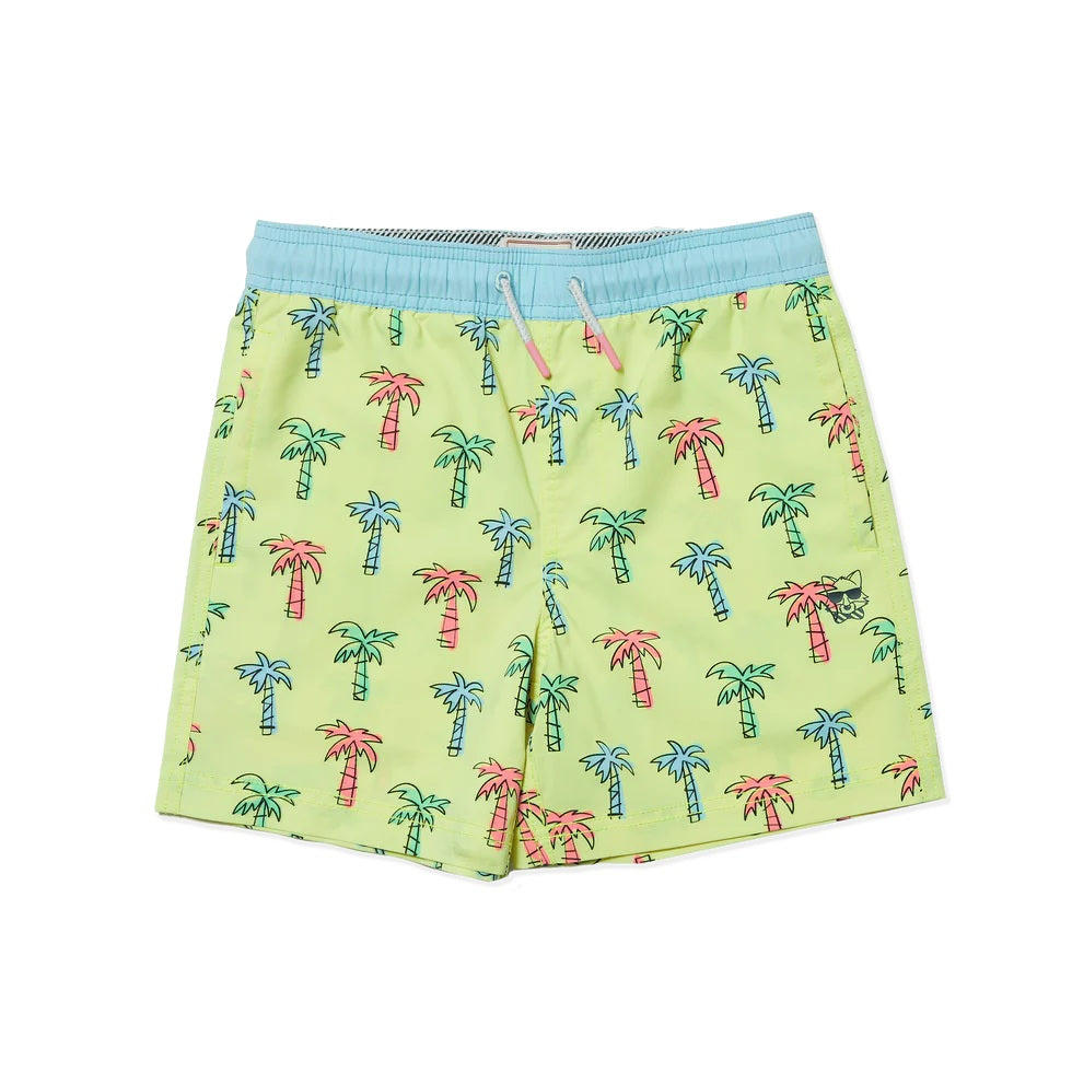 Little Trees Yellow Boys Party Short