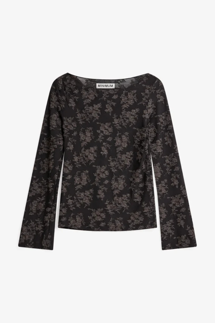 Minimum Aina boat neck ls t-shirt