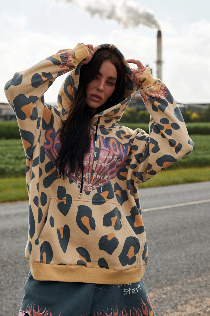 SABBI THE FLAMING LEOPARD HOODIE SABBI