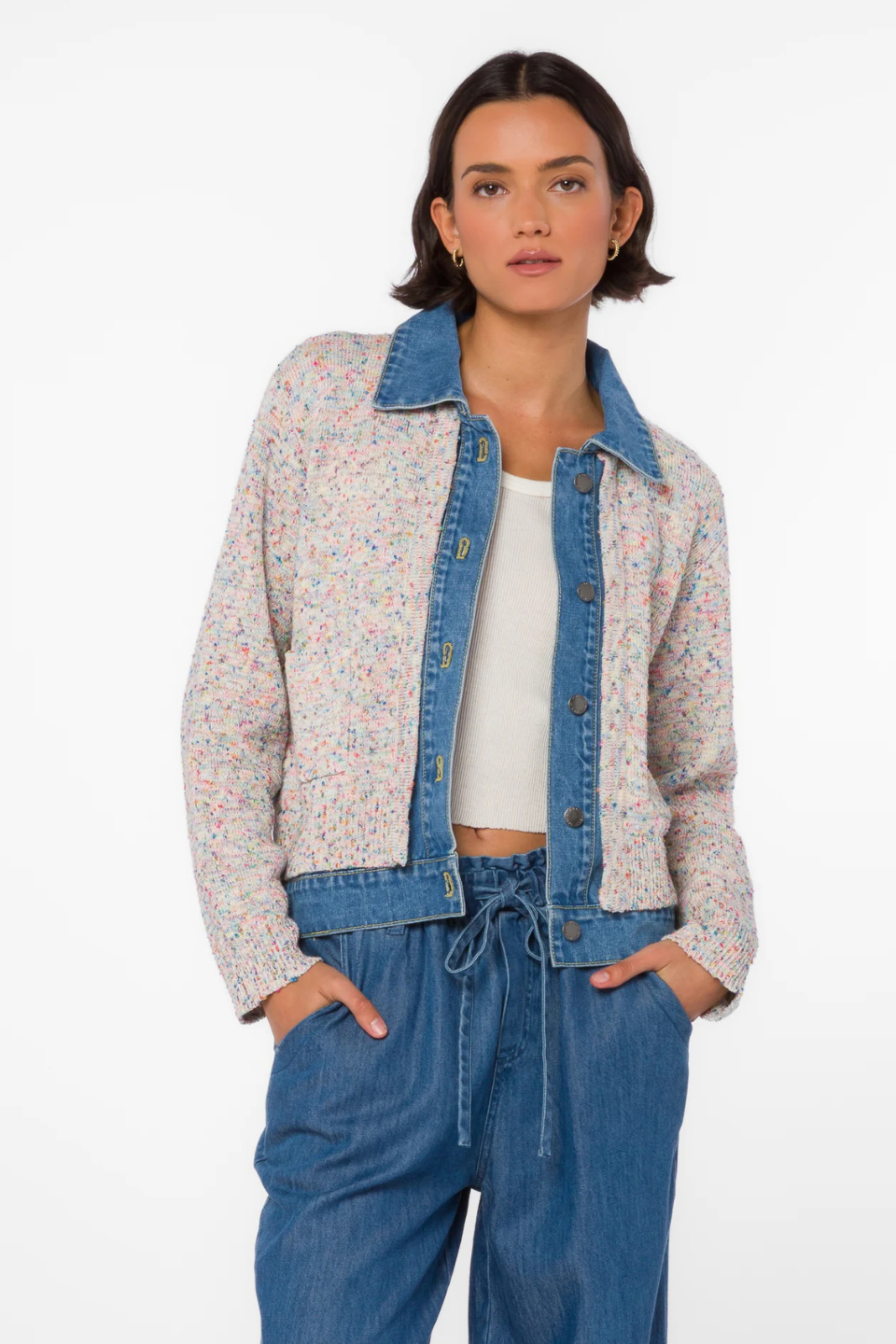 Francis Multi Color Jacket - Hot Peppers Clothing