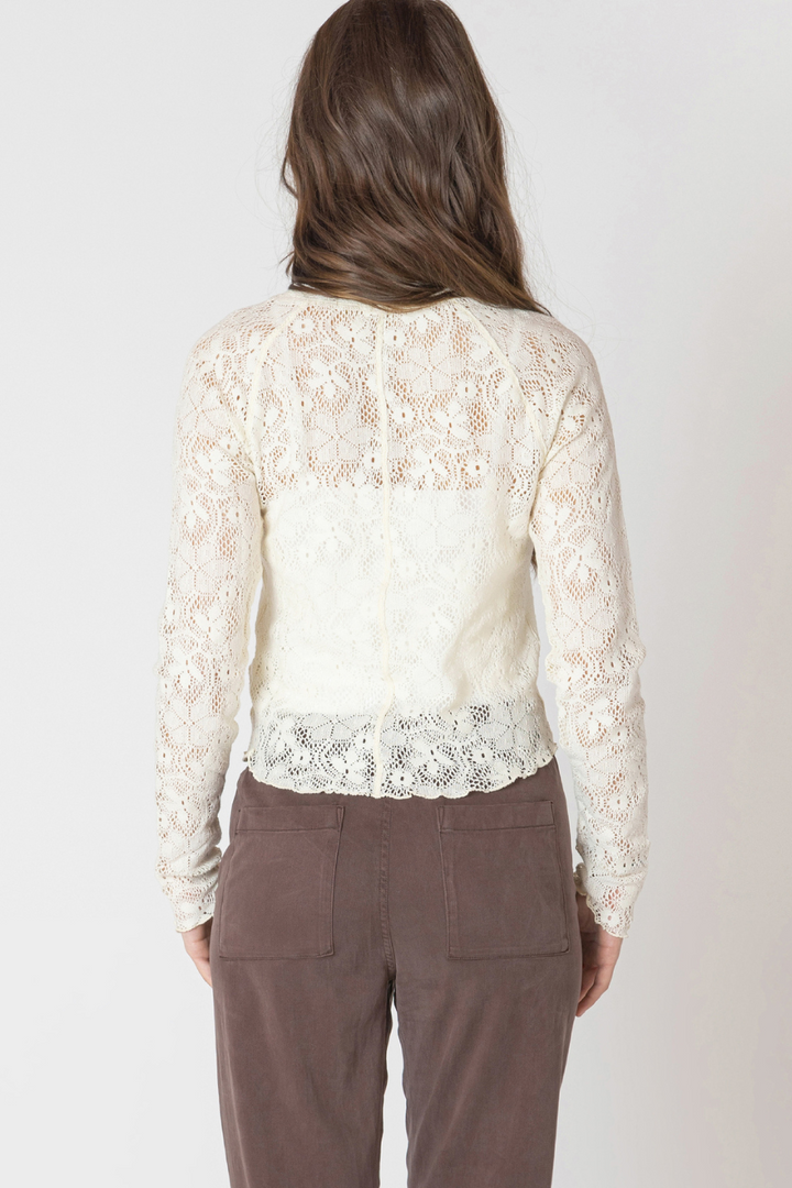 Liora Exposed Seam Lace Top
