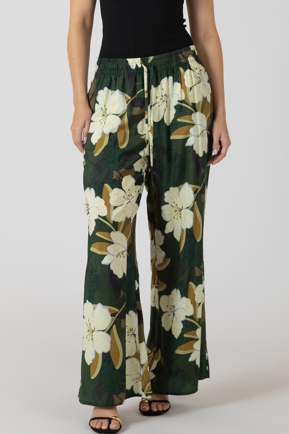 Dex Charlee Wide Leg Flowy Pants - Hot Peppers Clothing