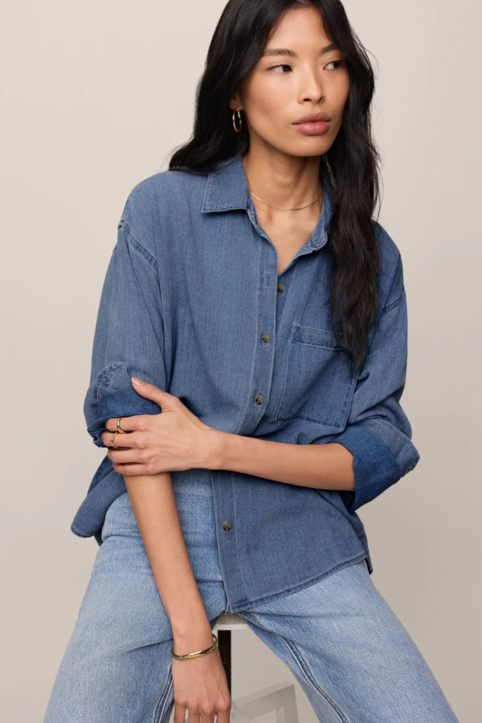 Z Supply The Perfect Twill Button Up