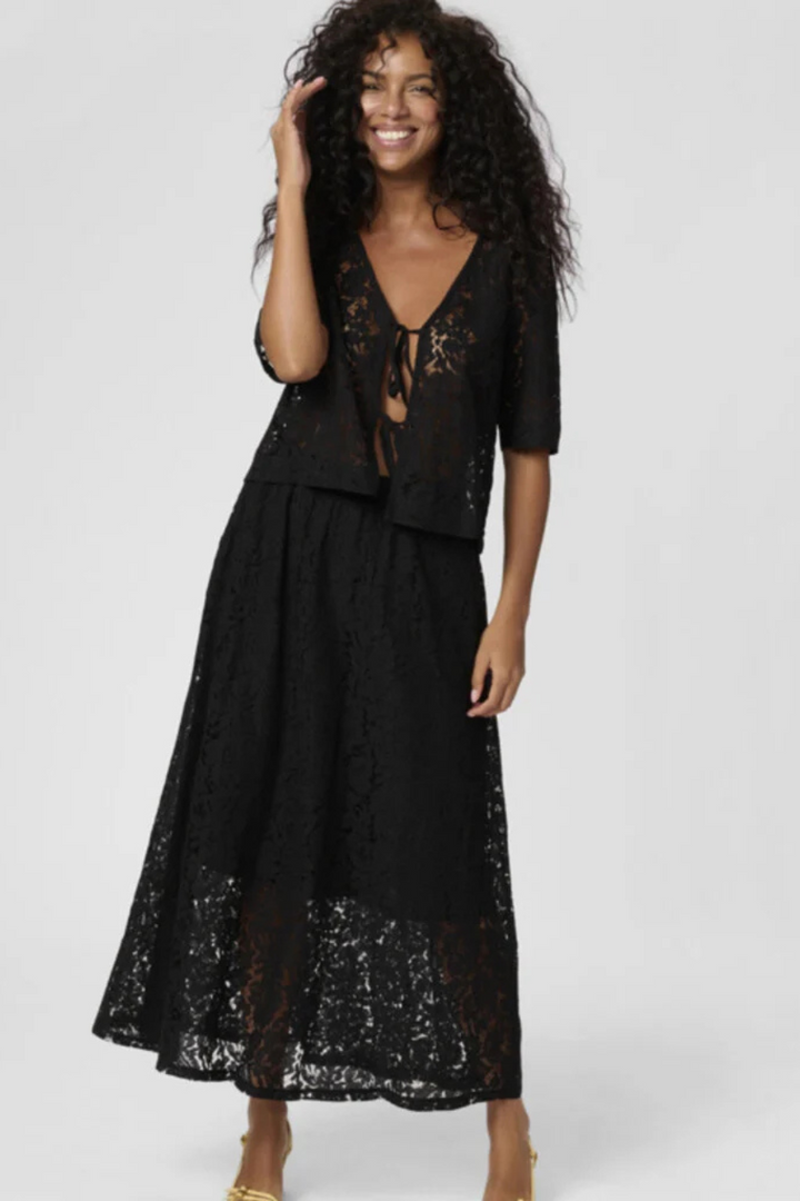 Nomi Bow Lace Blouse