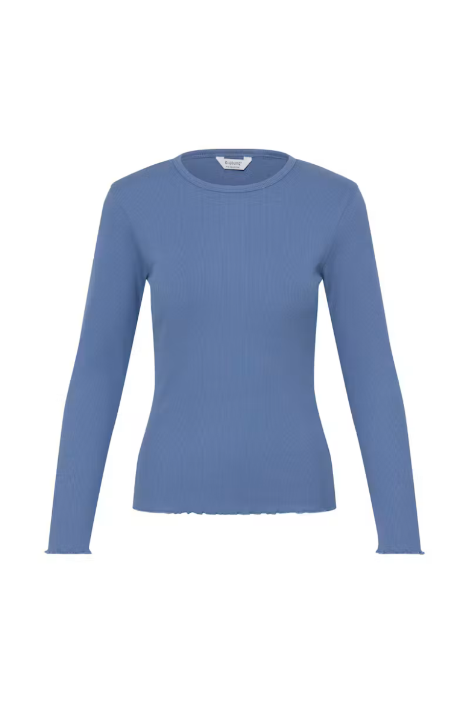b.young Tone Ribbed Long-Sleeve Top