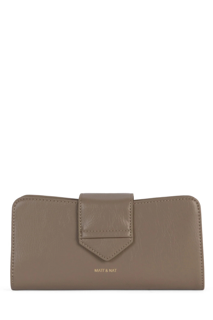 THEA Vegan Wallet in Sepia