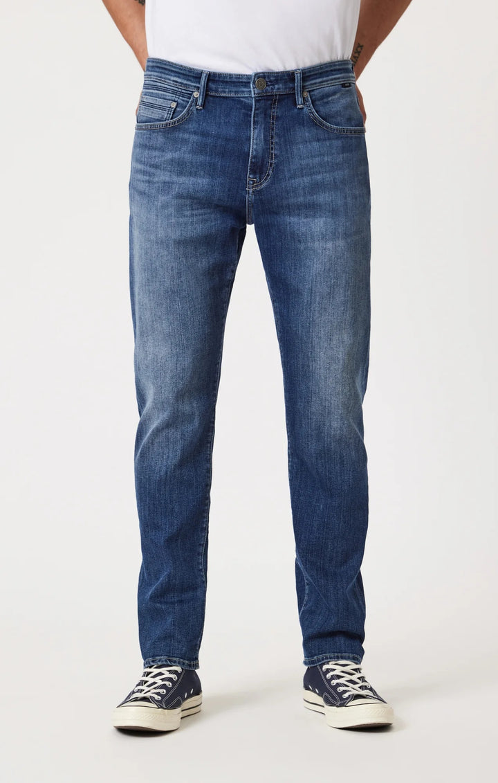 Marcus Slim Straight Leg Jeans| Dark Brushed Williamsburg