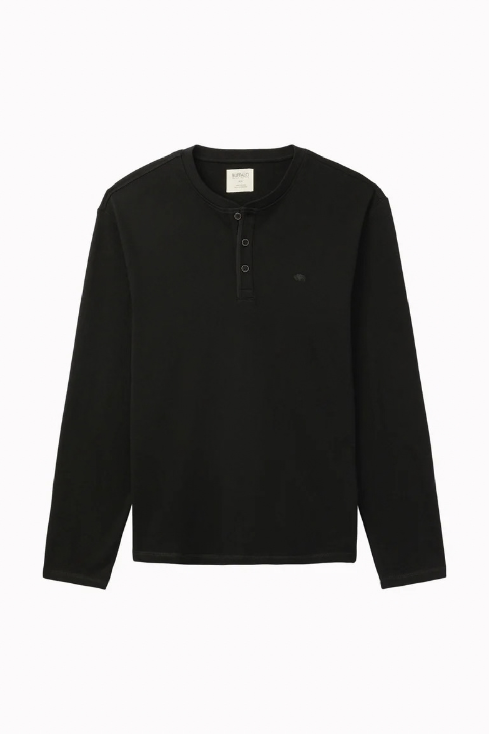Buffalo Kambo Ribbed Long Sleeve Henley