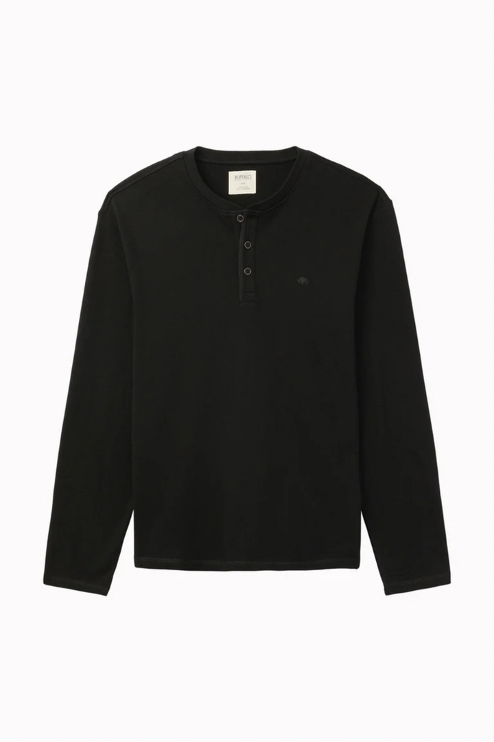 Buffalo Kambo Ribbed Long Sleeve Henley