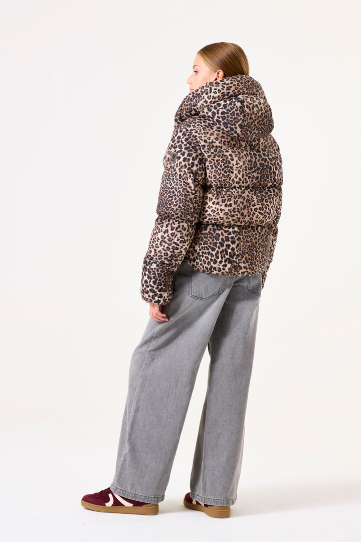 Printed puffer jacket