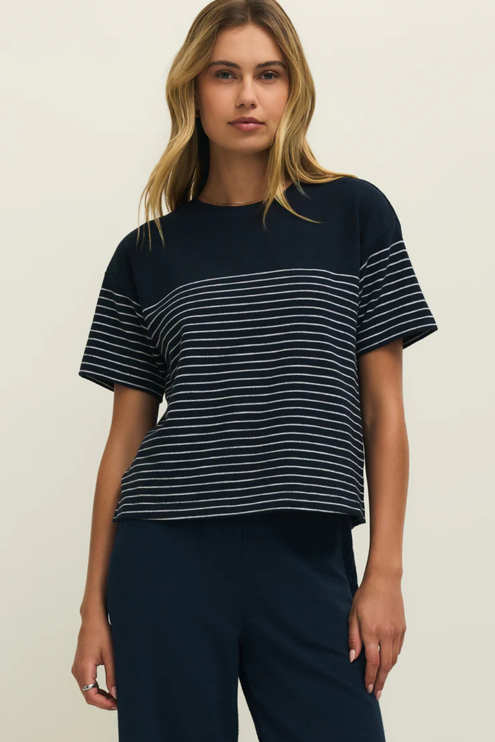 Harbor Textured Knit Stripe Shirt