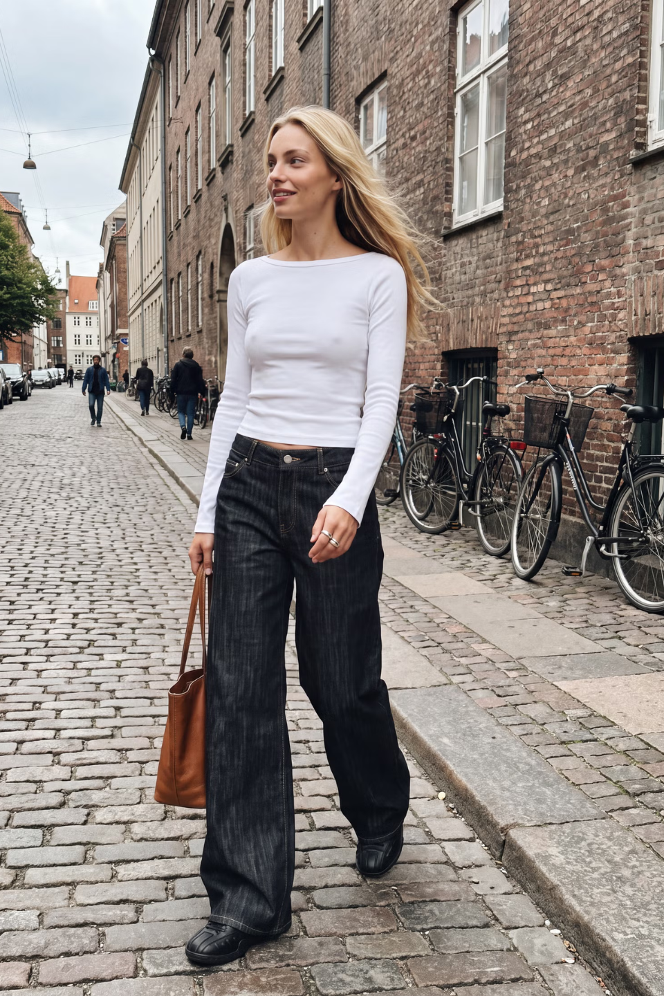 JJXX Oslo Mid-Waist Wide Flared Jeans