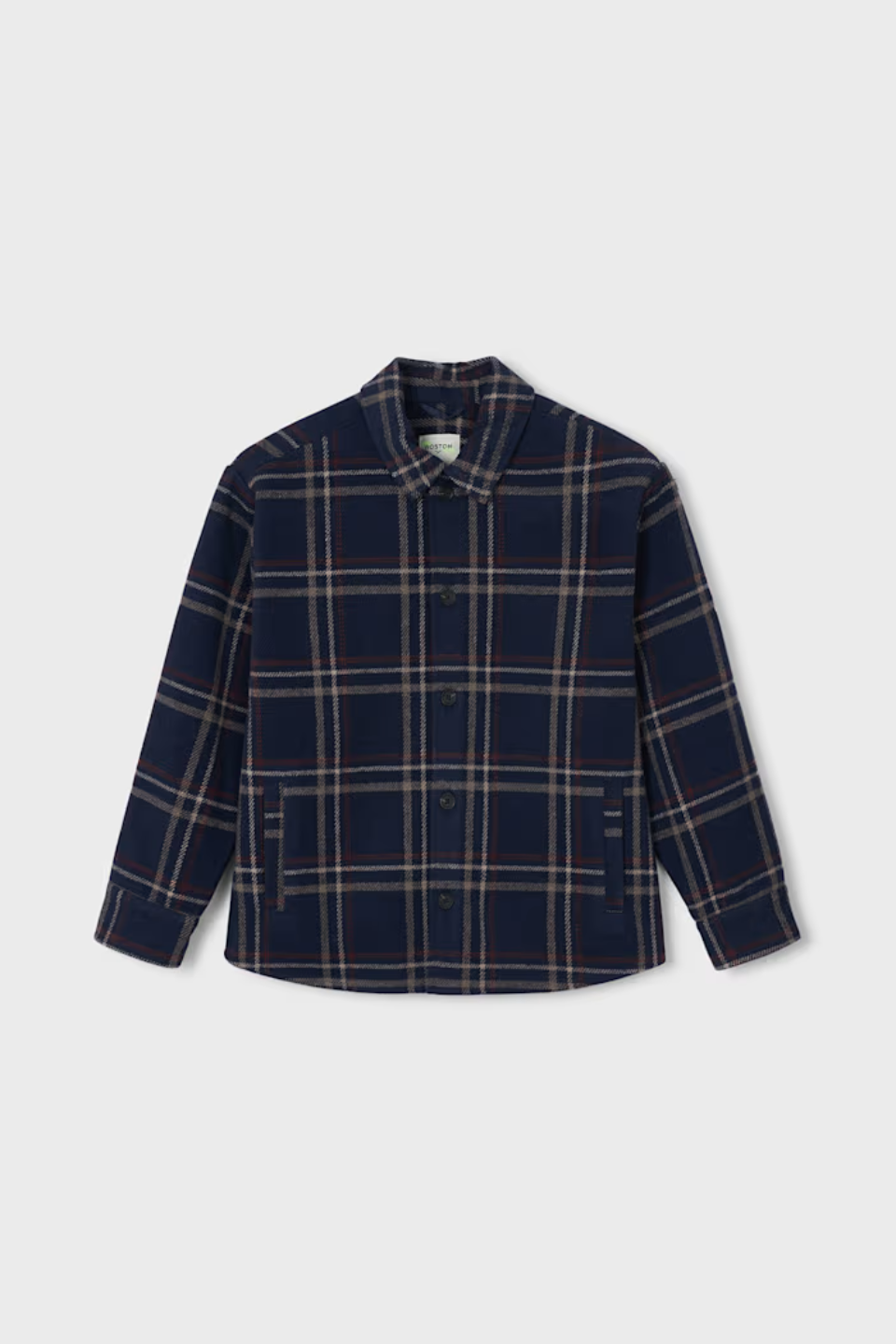 Boston Boys Plaid Wool Overshirt