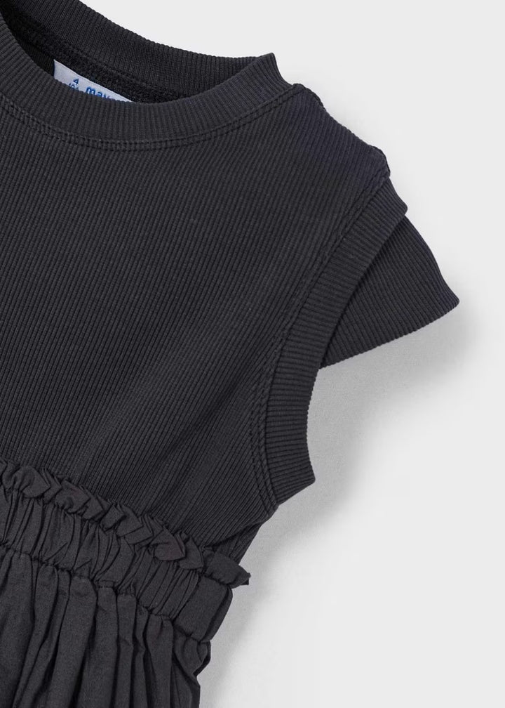 Combined Ribbed Dress