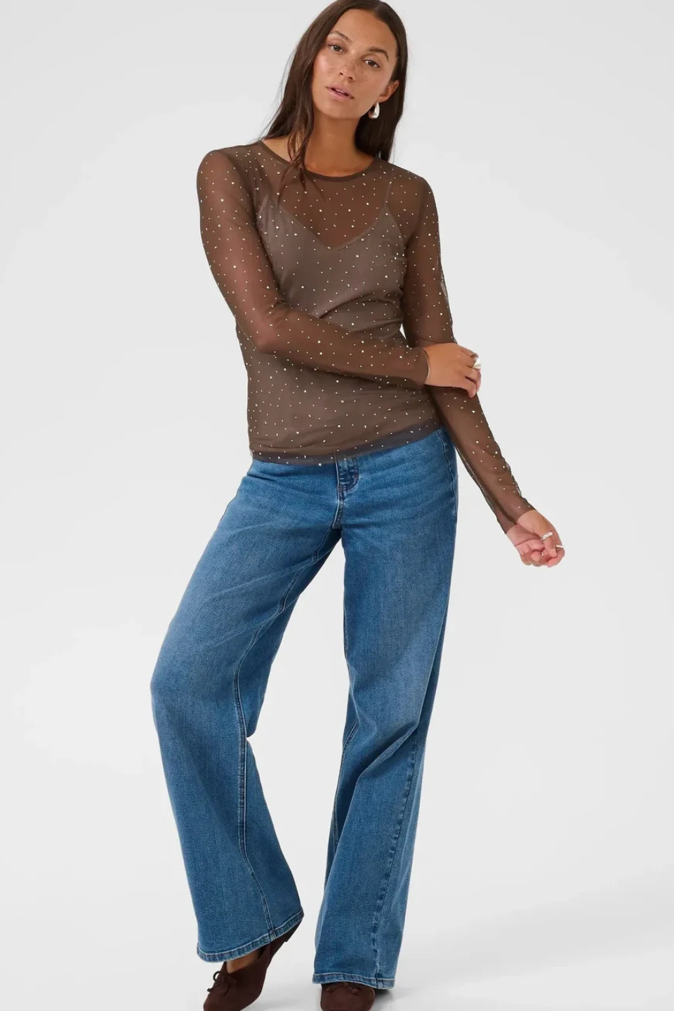 Stinna T-shirt in Black Coffee