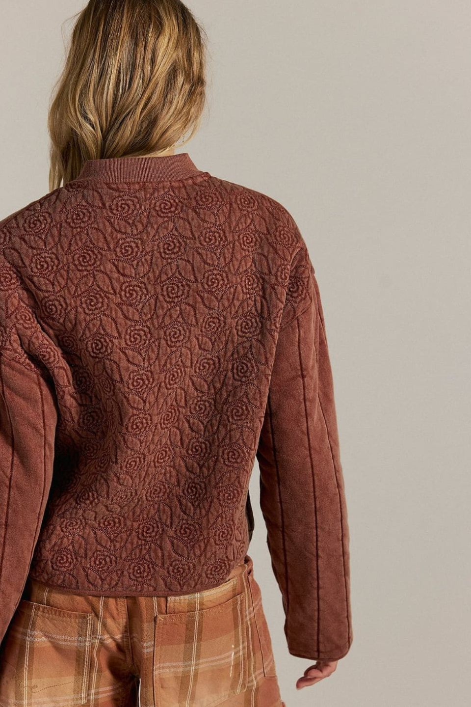 Rose Zip-Up Sweatshirt