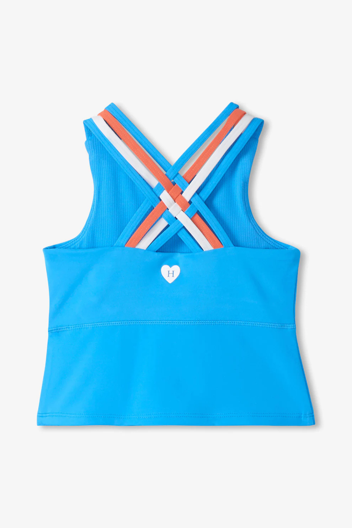 Malibu Blue Strappy Active Tank