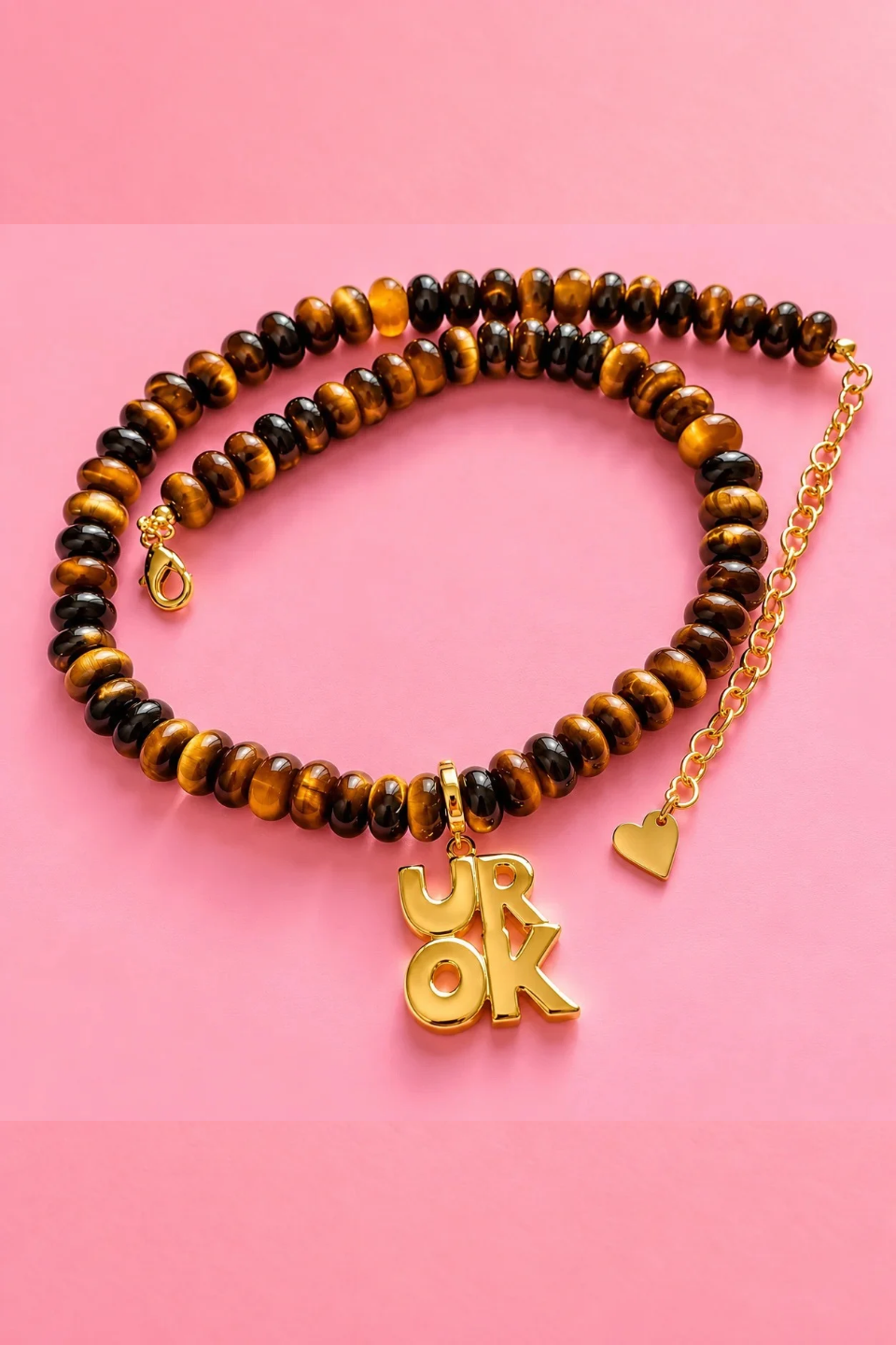 DBL Designs UR OK Tiger’s Eye Gemstone Necklace