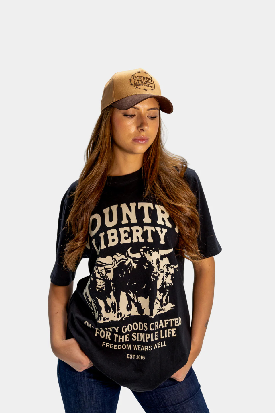 Country Liberty Black Stampede Tee COUNTRY LIBERTY