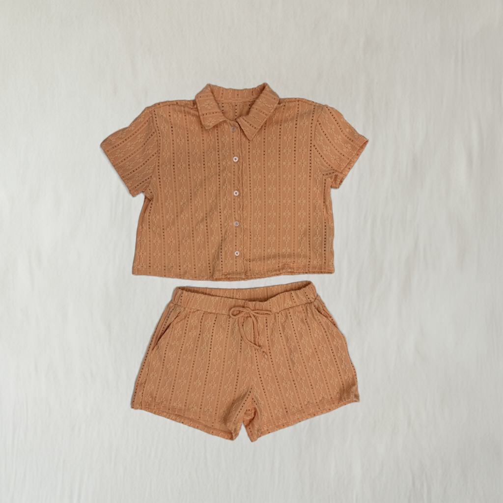 Eyelet Knit Short