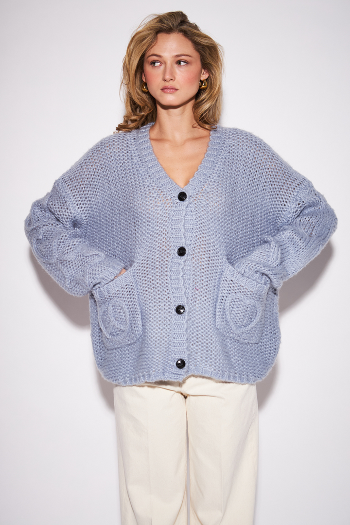 John + Jenn Glenn Textured Knit Cardigan