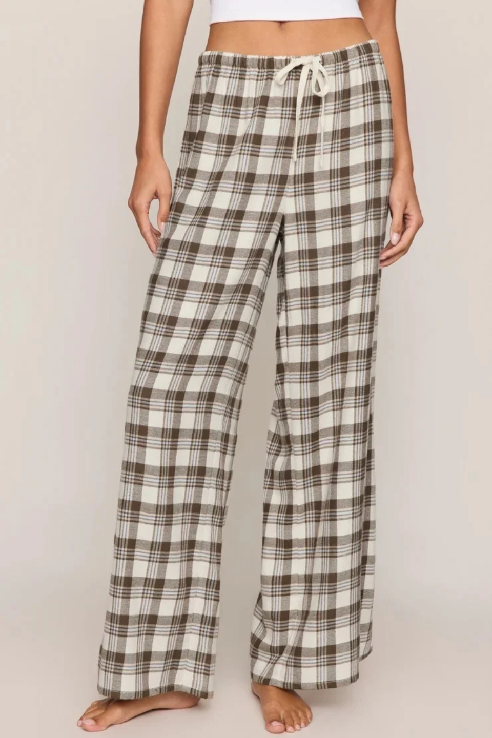 Z Supply Better Off Plaid Flannel Pant