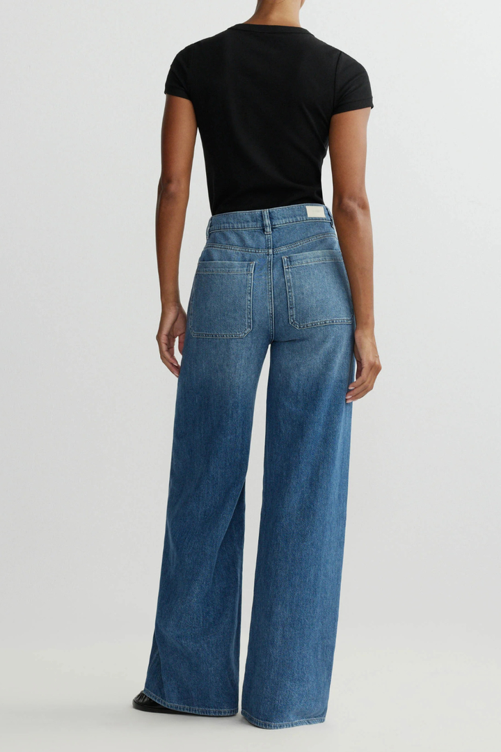 Hepburn Wide Leg High Rise 32" Jeans - Hot Peppers Clothing