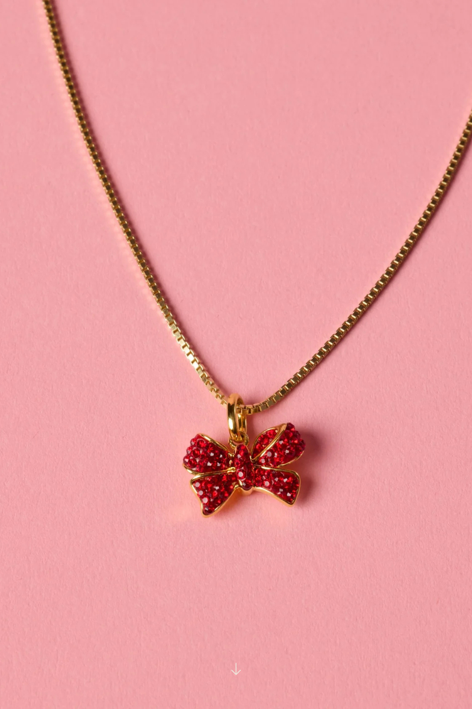 Red Velvet Sparkle Bow Charm