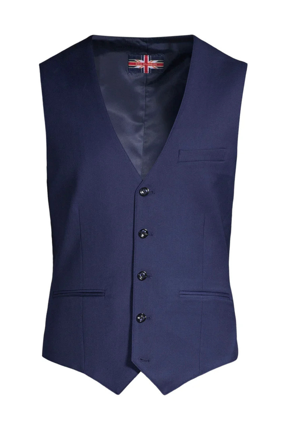 SOUL OF LONDON Essential Vest in Dark Blue - Hot Peppers Clothing