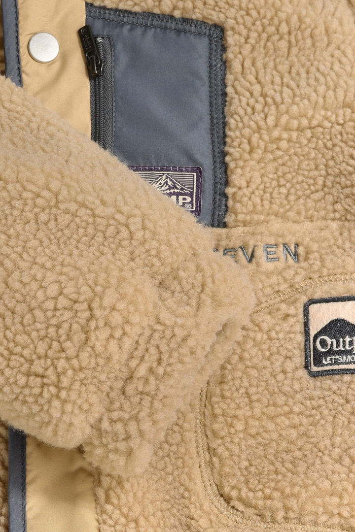 Daily Seven Teddy Jacket - Sandshell