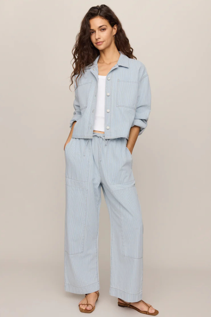 Z Supply Erin Soft Denim Railroad Jacket